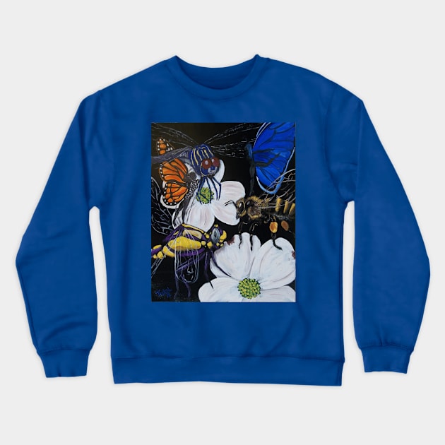 Dancing in the dogwoods Crewneck Sweatshirt by Kevin Tickel